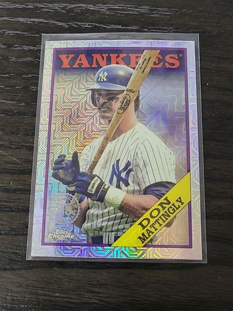 2023 Topps Series 1 Don Mattingly Silver Pack 1988 Chrome Mojo T88C 88