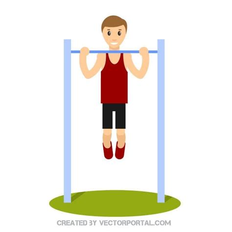 Pull Up Exercise Royalty Free Stock Svg Vector And Clip Art