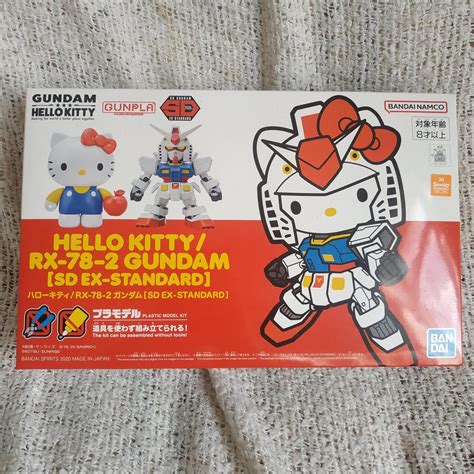 Hello Kitty X Gundam Plastic Model Kit Crossover Depop