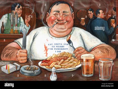 Overweight Smoking And Drinking Hi Res Stock Photography And Images Alamy