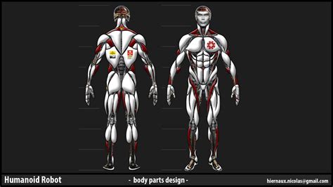 An humanoid robot + rigging — polycount