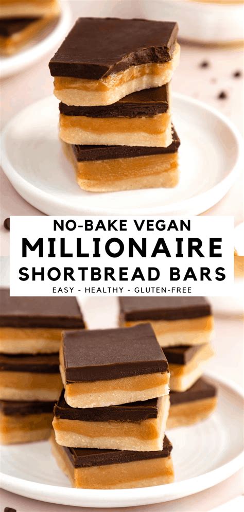 No Bake Vegan Millionaire Shortbread Bars Recipe Vegan Desserts