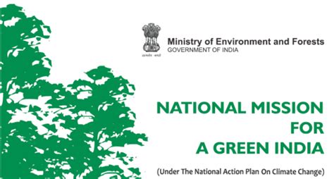 National Mission For Green India Draft Submitted To Pms Council On