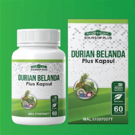 ORIGINAL Durian Belanda Plus Kapsul Lazada