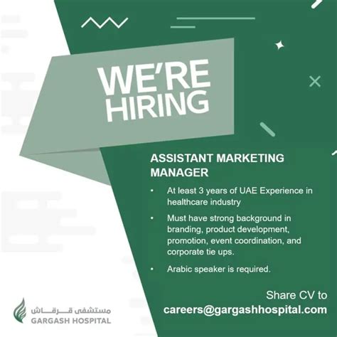 Assistant Marketing Manager Dubai Uae Gulf Career Hunt