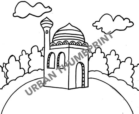 Printable Islamic Coloring Pages for Kids - Etsy