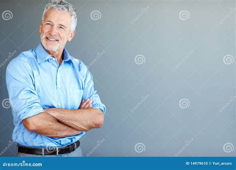 Stock Photo Senior Business Man Looking Away Copyspace Image 14979610