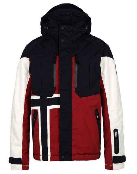 Napapijri Fleece Ski Jacket in Red for Men - Lyst