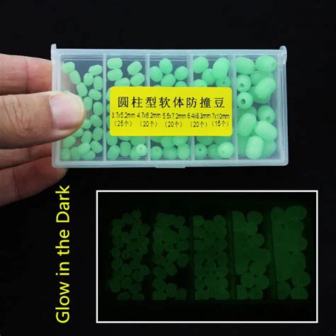 100pcs Box Multiple Sizes Night Luminous Fishing Beads Glow In The Dark