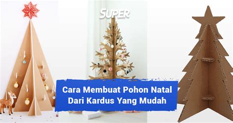 Cara Membuat Pohon Natal Dari Kardus Yang Unik Dan Mudah