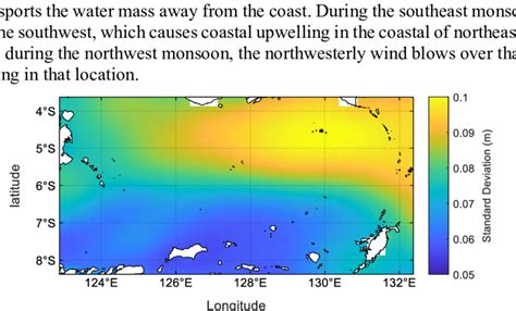 Standard Deviation Of SLA In Period Of 1993 2021 In The Banda Sea