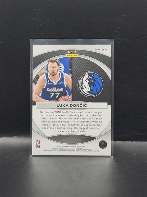 LUKA DONCIC 2023 24 Panini Prizm Luka Global Reach SILVER PRIZM