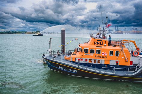 Harwich Lifeboat Station Festival On The Quay Interrupted By Two