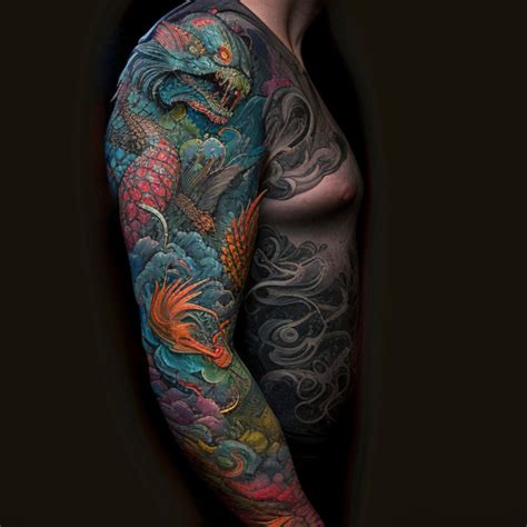 59 Dragon Tattoo Sleeve Ideas - TattooClue.com