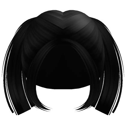 Short Cute Choppy Pigtails Black Roblox