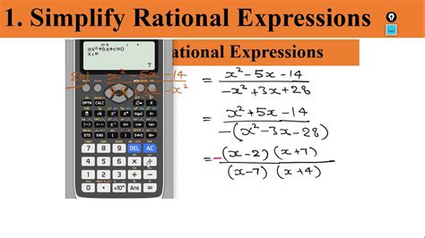 1simplify Rational Expressions Using Calculator Youtube