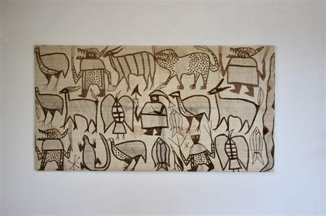 Large African Tapestry Wall Hanging - Decorative Antiques