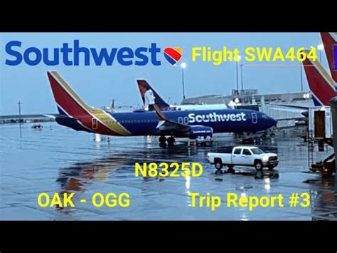 Trip Report 3 Southwest Airlines Boeing 737 8H4 Oakland OAK To