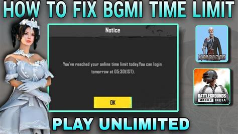 Bgmi Hours Limit Solution Bgmi Hours Problem Solved Play