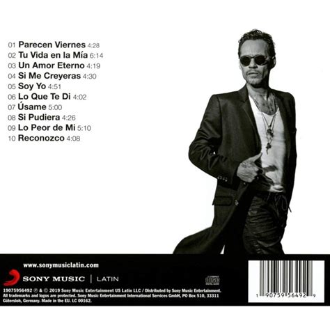 Marc Anthony Opus International Version Cd