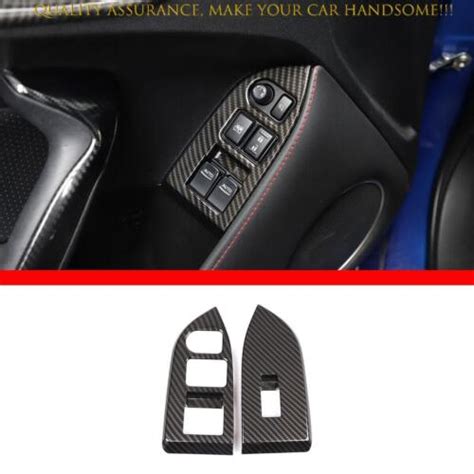 For Subaru Brz Carbon Fiber Window Lift Lock Switch Panel