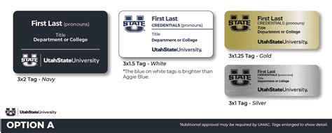 Name Badge – USU Aggie Print & Mail