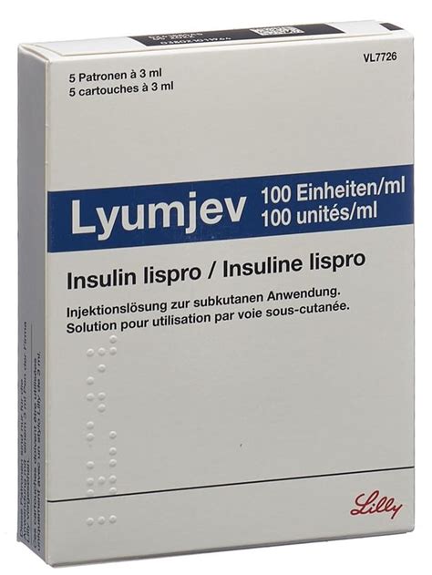 LYUMJEV Insuline Sol Inj 100 IE Ml Pour Pen 3 Ml Commander En Ligne