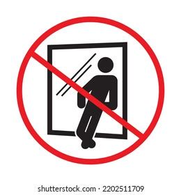 Do Not Lean On Door Images Stock Photos Vectors Shutterstock