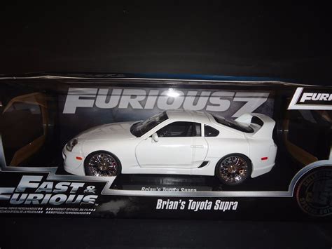 Jada Toyota Supra 1995 White Brians Car Fast And Furious 118 Toyota