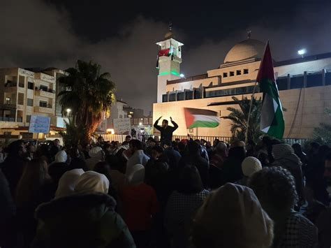 جو 24 مئات الاردنيين قرب سفارة الاحتلال ينددون باغتيال صالح العاروري