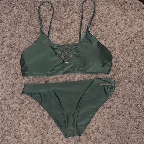 Swim Army Green Bikini Poshmark