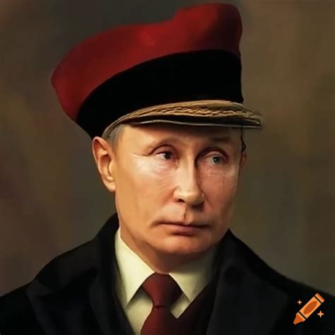 Satirical Image Of Putin With A Mirror And Cockerel Hat On Craiyon