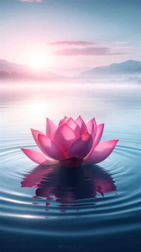 Lotus Flower Meditation Phone Wallpaper