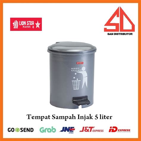 Jual Tempat Sampah 5 Liter Tong Sampah Kotak Sampah Lion Star C 12