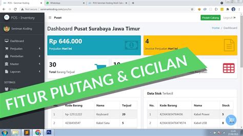 Pos Seniman Koding Multi Cabang Untuk Banyak Toko Dan Outlets Serta