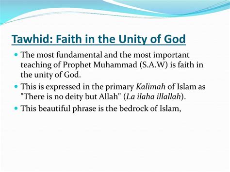 PPT - Tawhid PowerPoint Presentation, free download - ID:5353284