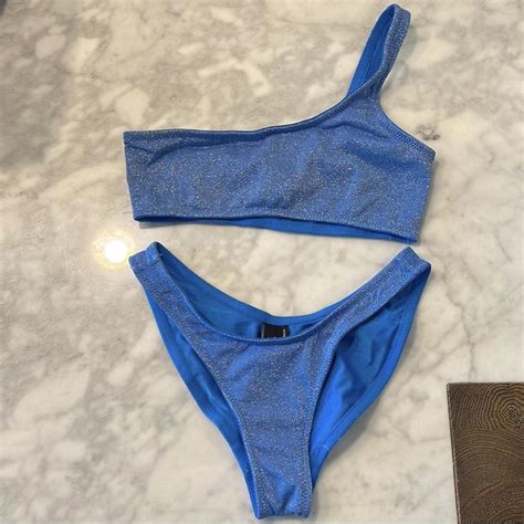 Triangl Women S Blue Bikini And Tankini Bottoms Depop