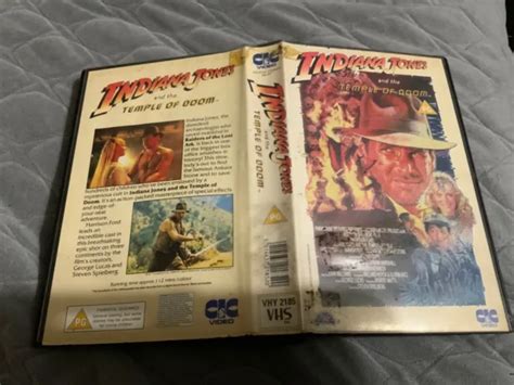 INDIANA JONES AND The Temple Of Doom 1984 Ex Rental Vhs CIC Video