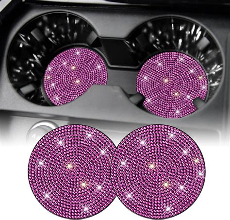 Amazon 2PCS Bling Car Cup Coaster 2 75 Inch Auto Car Cup Holder