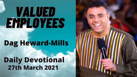 Valued Employees Dag Heward Mills Daily Devotional Daily Counsel YouTube