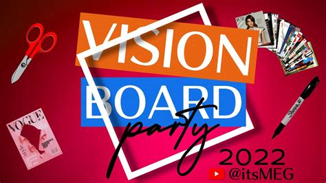 Vlogmas Day 14 2022 Vision Board Party Youtube