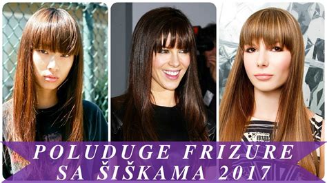 Poluduge frizure sa šiškama 2017 - YouTube