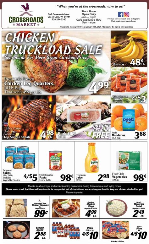 Weekly Ad And Specials Crossroads Market Green Lake Wi