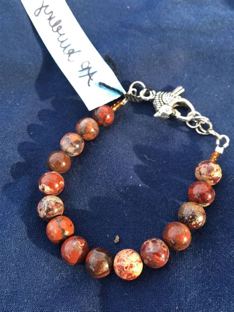 Jasper Beaded Bracelet Handmade Beaded Bracelet Genuine