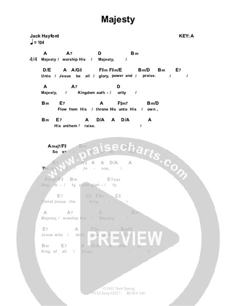 Majesty Chords Pdf Dennis Prince Nolene Prince Praisecharts