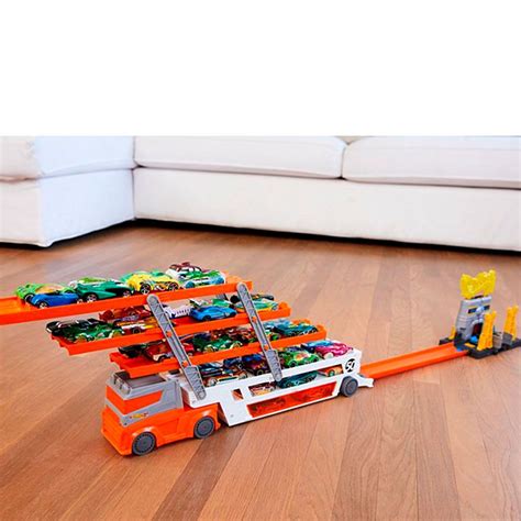 GHR48 Игрушка Трейлер автовоз Hot Wheels на 50 машинок купить в Минске цены