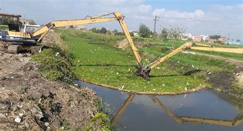 النيل قناة مصر الإخبارية بالصور وزير الري يتابع أعمال تطهير