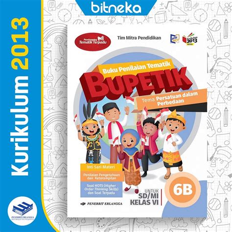 Jual Buku Penilaian Tematik Bupetik Jilid B Sd Mi Kelas Tema