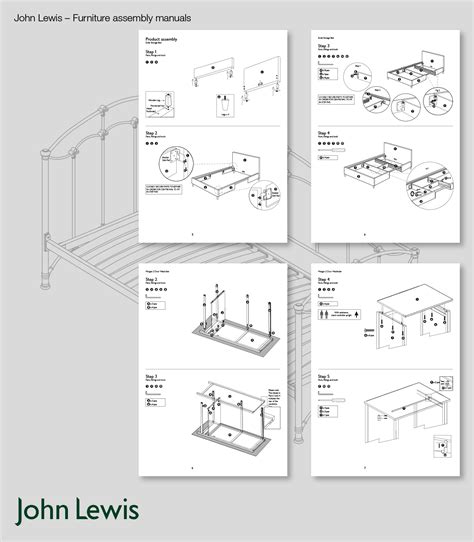 John Lewis | Furniture assembly instruction manuals | Darren Mayhew Creative Artwork & Design