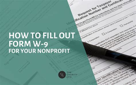 How To Fill Out Form W 9 For A Nonprofit The Charity Cfo